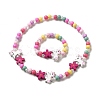 Maple Wood & Acrylic Jewelry Set SJEW-C003-02I-1