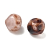 Opaque Acrylic Imitation Leopard Print Beads OACR-B052-07-2