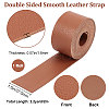 2M Flat Single Face Lychee Pattern Imitation Leather Band LC-WH0010-02B-03-2