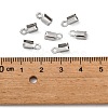 Tarnish Resistant 304 Stainless Steel Folding Crimp Ends X-STAS-R063-29-3