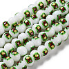 Printing Glass Beads for Necklaces Bracelets Making GLAA-B020-02A-04-1