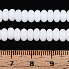 Opaque Solid Color Glass Beads Strands GLAA-ZX008-6mm-18G-4