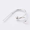 304 Stainless Steel Half Hoop Earrings X-STAS-Z028-B02-S-3