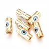 Brass Enamel Beads X-KK-L189-20G-1