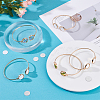 6Pcs Alloy Heat Transfer Charm Blank Cuff Bangle Making FIND-PH0024-44-4