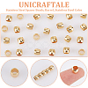 100Pcs Long-Lasting Plated Brass European Beads KK-UN0002-88-5