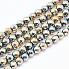 Electroplate Non-magnetic Synthetic Hematite Beads Strands G-L486-A-19-1