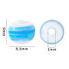 50Pcs Transparent Stripe Resin Beads RESI-YW0001-02E-3