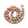 Synthetic Ocean White Jade Beads Strands G-S252-10mm-06-3