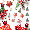 1 Bag Christmas Theme Paper Self-Adhesive Stickers DIY-SC0032-88-7