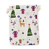 10Pcs 5 Styles Printed Polycotton(Polyester Cotton) Packing Pouches Drawstring Bags ABAG-YW0001-04-8