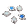 Brass Micro Pave Cubic Zirconia Links ZIRC-G056-P-1