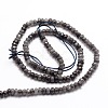 Dyed Natural Malaysia Jade Rondelle Beads Strands X-G-E316-2x4mm-09-2