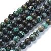 Natural African Turquoise(Jasper) Beads Strands G-D840-90-6mm-4
