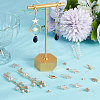 20Pcs Brass Cubic Zirconia Stud Earring Findings KK-BBC0004-96-4