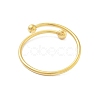 304 Stainless Steel Round Wrap Open Cuff Rings for Women Men RJEW-Z071-01G-3
