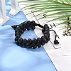 Men's 3-strand Braided Bead Bracelet BJEW-JB06960-02-2