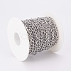 Tarnish Resistant 304 Stainless Steel Curb Chains CHS-F003-13P-3