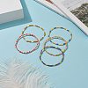 Glass Beaded Stretch Bracelets BJEW-JB09095-2