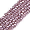 Electroplate Glass Beads Strands EGLA-A044-P1mm-A13-1