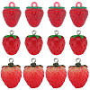 SUNNYCLUE 24Pcs 3 Styles Opaque & Transparent Resin Imitation Fruit Pendants RESI-SC0002-99-1