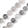 Natural Cloudy Quartz Beads Strands G-O201B-115F-2