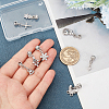 8Pcs 8 Style Rack Plating Brass Micro Pave Clear Cubic Zirconia Pendants ZIRC-OC0001-05P-3