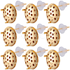 Brass Studs Earring Findings KK-BBC0019-01G-03-6