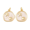 Brass Enamel Pendants X-KK-Z140-12G-1