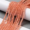 Baking Paint Imitation Jade Glass Bead Strands DGLA-A034-J4MM-A34-2