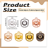 42Pcs 7 Colors Tibetan Style Alloy Pendants FIND-LP0003-11-2