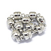 Rack Plating Brass Magnetic Clasps with Loops KK-F801-06-P-1