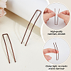 30Pcs Spray Painted 304 Stainless Steel Hair Forks for Women OHAR-GA0001-12B-3