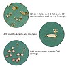 PandaHall Elite 32Pcs 4 Styles Oval & Flat Round 304 Stainless Steel Stud Earring Findings STAS-PH0001-49-6