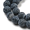 Natural Weathered Agate/Crackle Agate Beads Strands X-G-SR8MM-63-4
