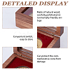 Wood Medal Storage Magnetic Boxes CON-WH0107-137-4