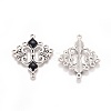 Alloy Enamel Chandelier Component Links X-ENAM-EA9734Y-1-2
