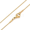 Ion Plating(IP) 304 Stainless Steel Boston Chain Necklaces STAS-O053-15G-01-2