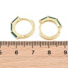 Brass Micro Pave Cubic Zirconia Hoop Earrings KK-CBA8324-12G-02-4