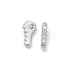 Brass Micro Pave Clear Cubic Zirconia Charms CU-CBA9FFD-01P-A-1