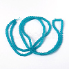 Baking Paint Transparent Glass Bead Strands GLAA-S031-4mm-37-3