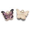 Alloy Enamel Pendants PALLOY-R119-05-2