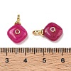 Dyed Natural White Jade Pendants KK-B157-42C-04-3