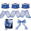 3 Rolls Polyester Organza Ribbons SRIB-TA0001-26A-1