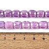 Anti-Tarnish Electroplate Glass Beads Strands EGLA-N027-03A-11-4