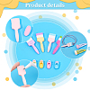 18Pcs 9 Style Opaque Resin Cabochons RESI-PH0001-65-6