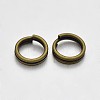 Brass Split Rings KK-E647-10AB-6mm-2