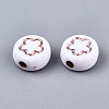 Opaque White Acrylic Beads MACR-T038-10-01RG-2
