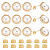 12Pcs Brass Stud Earring Findings KK-ME0002-63-1