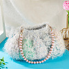 Round Plastic Imitation Pearl Beads Bag Extender Chains HJEW-TAC0083-6